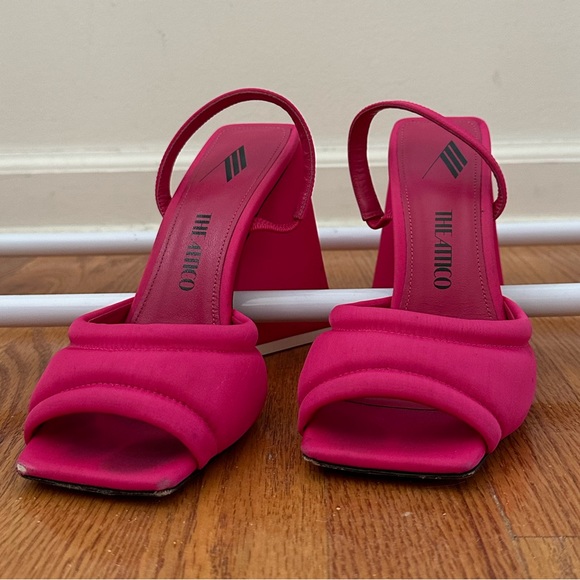 REPOSH Attico Pink Chunky Heels size 37 - Picture 2 of 5